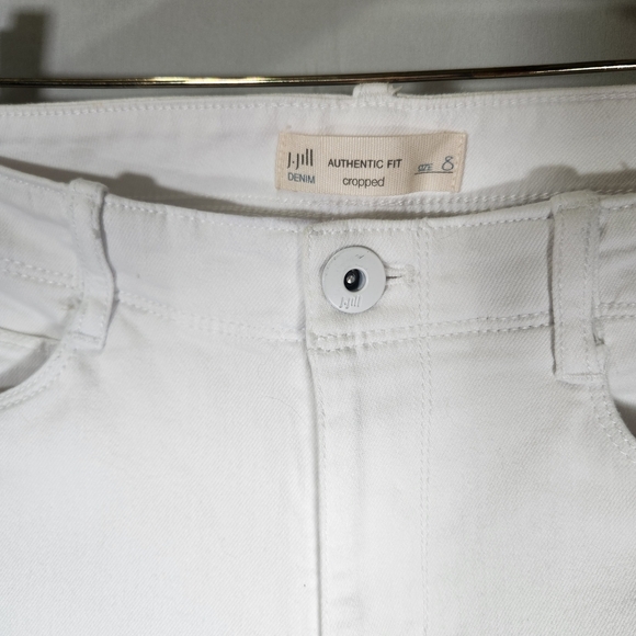 J. Jill Crisp White Cropped Jeans - Picture 4 of 11